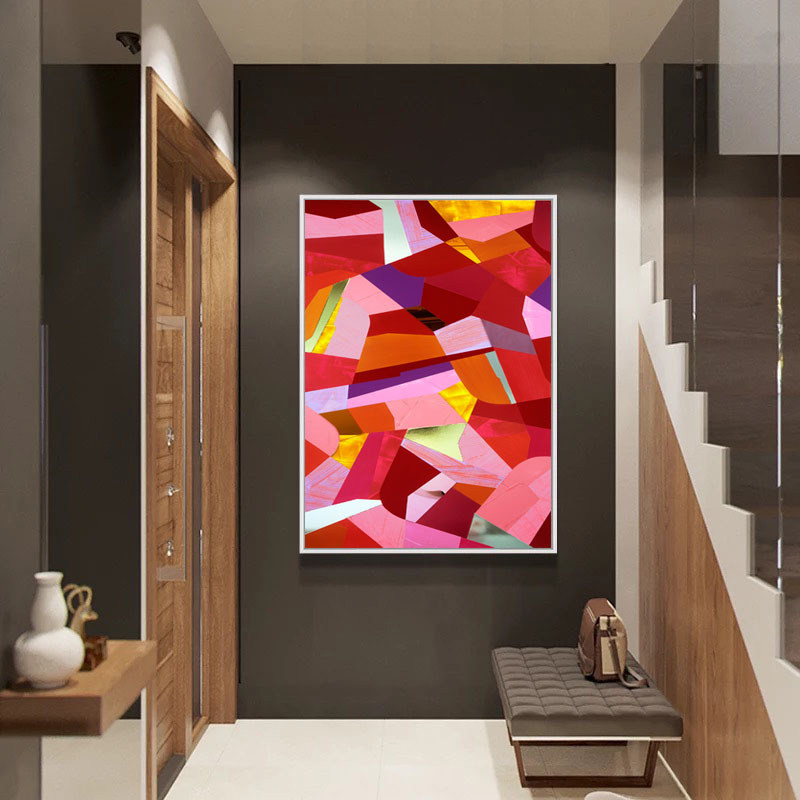 墙面装饰画门厅走廊过道墙壁画现代酒店挂画创意抽象油画,家居饰品,现代装饰画,淘宝优惠券,粉丝福利购,淘宝优惠卷