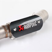 摩车排气管改装 防烫盖电镀蓝中段隔热罩弯管隔热遮板通用