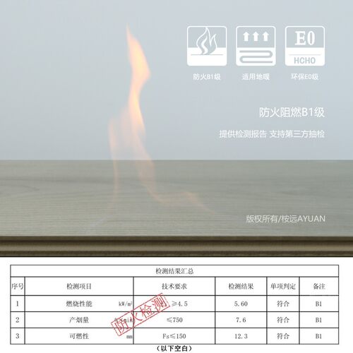 工防火阻燃级强化复合级灰色防水耐磨上厂直销