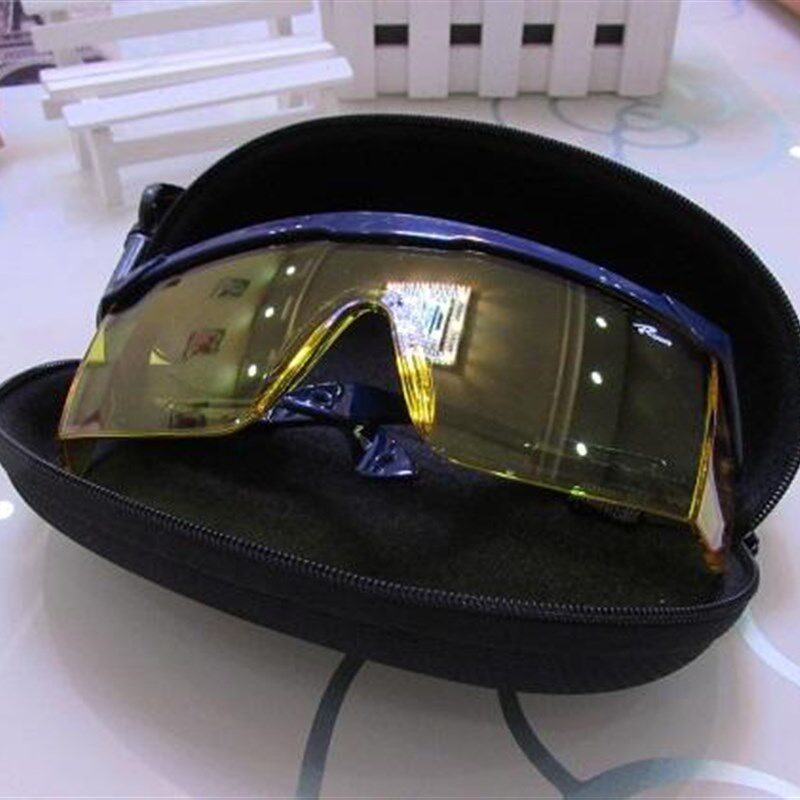 镭射红色偏光眼镜 光镜 过蓝光 绿光 激光防护 增强荧光 护眼