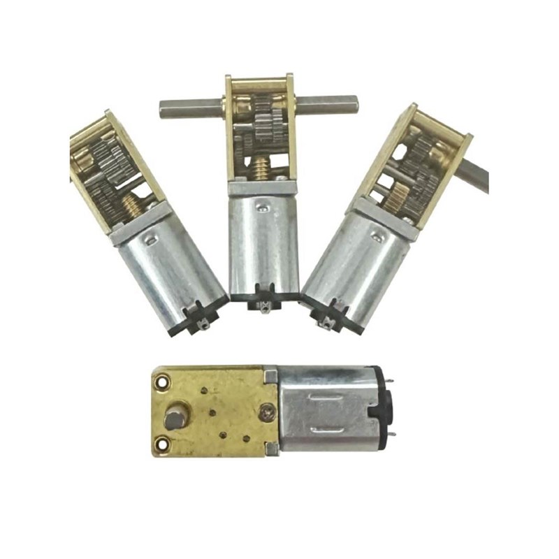 18-N20微型直流减速电机蜗轮蜗杆自锁轴加长轴VCV大扭矩*