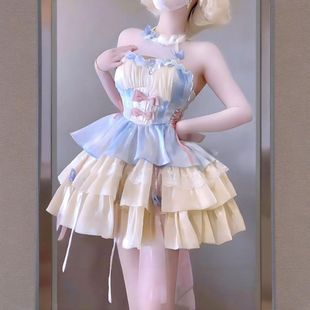 爱神之约公主蓬蓬裙夏季lolita裙日常洛丽塔初中生少女生日礼服裙