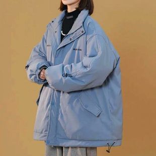 MY806情侣oversize立领棉服潮流宽松加厚面包服棉衣ins棉袄冬外套