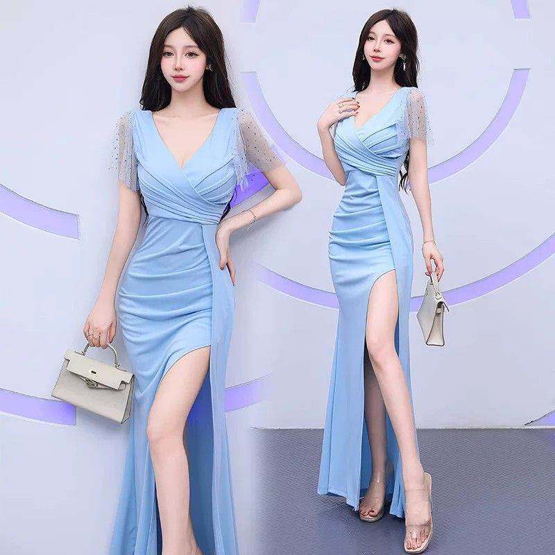 气质夜店佳丽长裙性感礼服显瘦夜场连衣裙晚礼服工作服新款