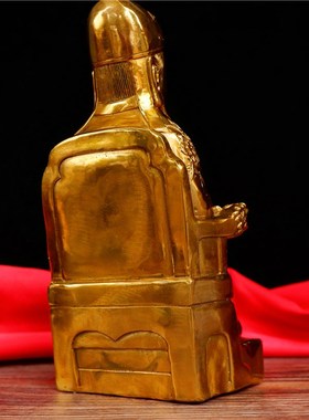 文昌帝君神像纯铜摆件精工大小号文曲星坐像书房办公室文昌帝君铜