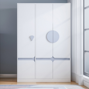 可比熊儿童实木衣柜男孩女孩少女定制房间组合衣橱家用卧室储物柜