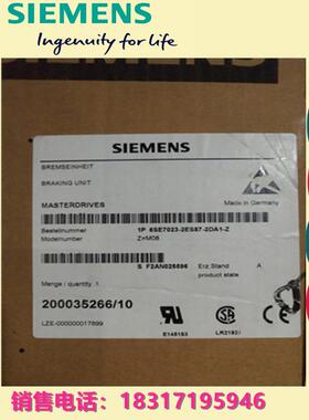 6SE7023-2ES87-2DA1-ZM08主驱动制动单元510-650VDC，20KW