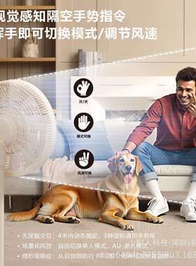 手势风扇跟人风扇AI视觉风扇电风扇折叠风扇静音风扇AITC风扇
