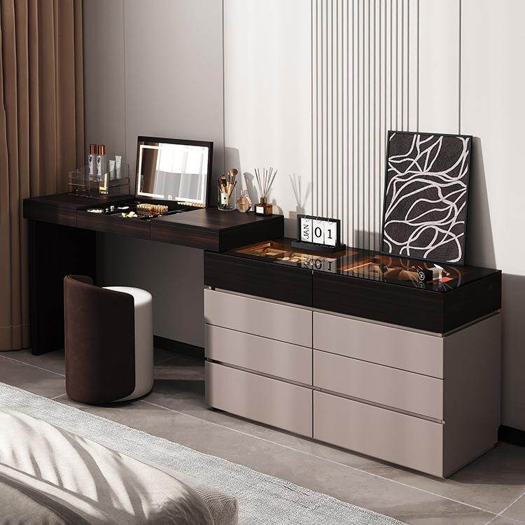斗柜梳妆台一体轻奢实木化妆台卧室简约现代化妆桌2025新款化妆r