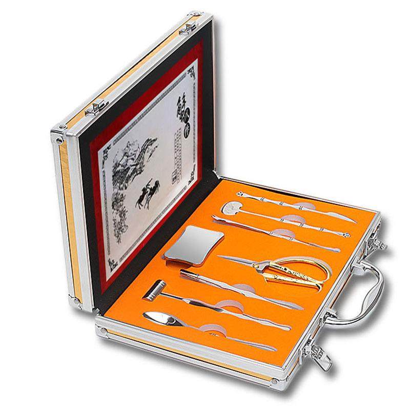 蟹八件吃大闸蟹螃蟹工具蟹钳蟹剪蟹锤蟹叉蟹夹蟹勺子高档铝箱套装,3C数码配件,USB灯,淘宝优惠券,粉丝福利购,淘宝优惠卷