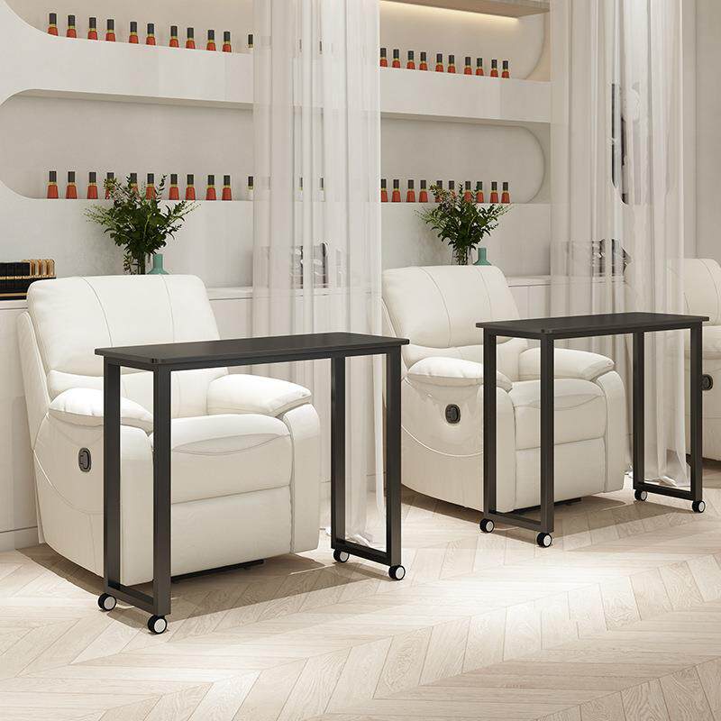 可移动美甲桌子影院式跨沙发专用单层美甲桌简约带轮子修甲台