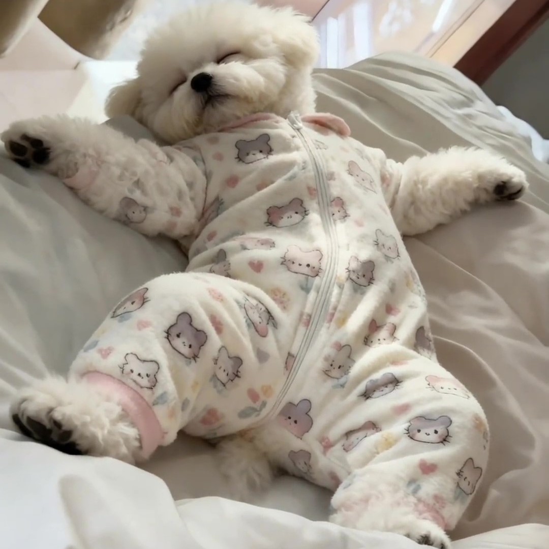 猫咪狗狗可爱保暖睡衣猫新款家居舒适四脚款幼犬通用超萌四脚防寒