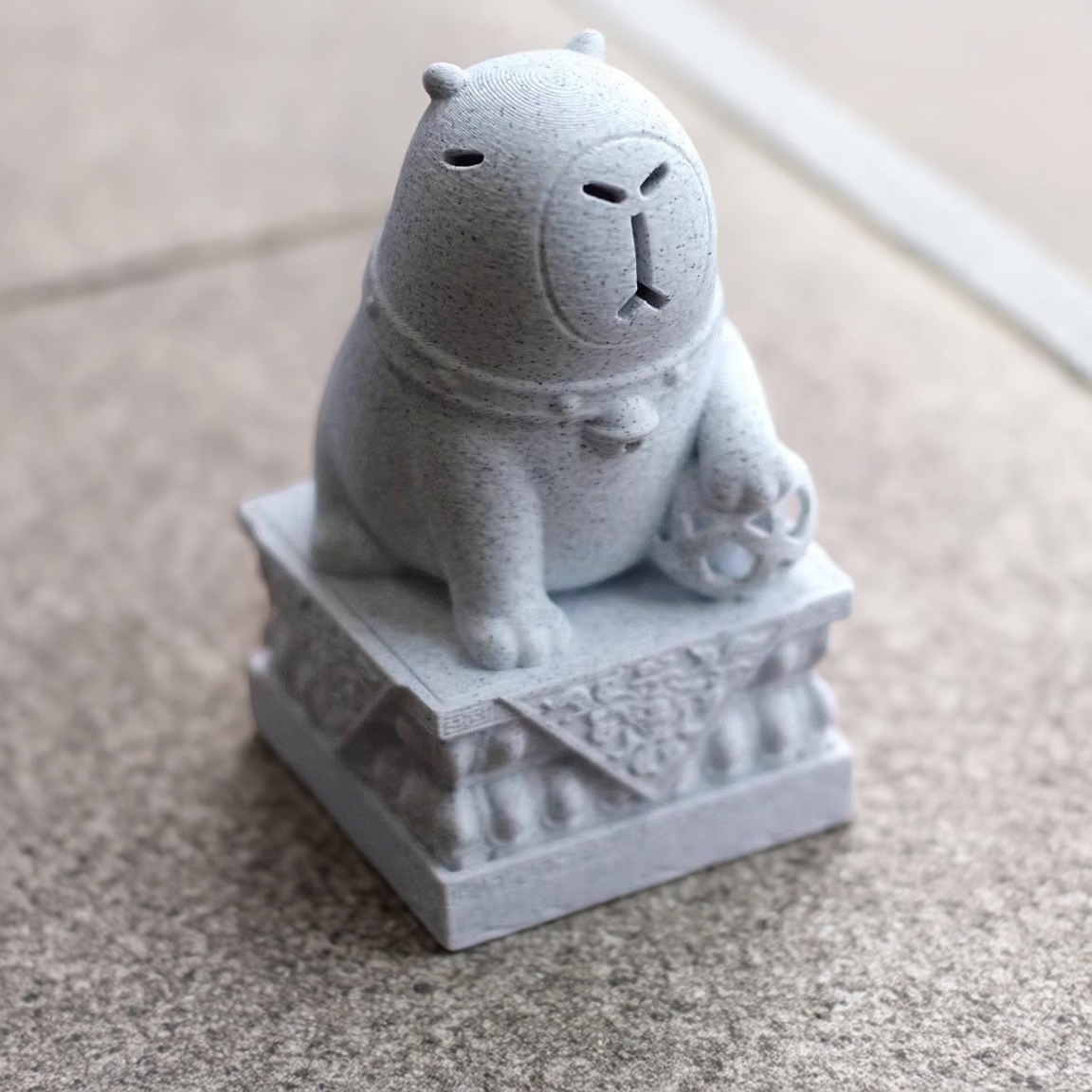 卡皮巴拉印章创意石豚子