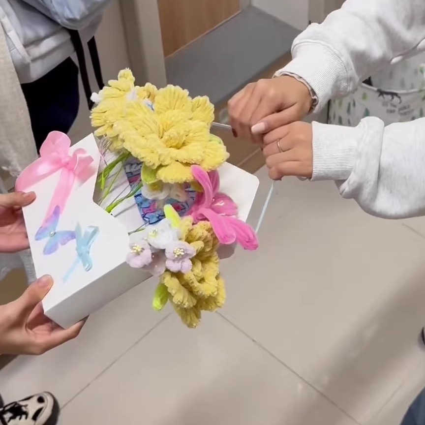 手写信卷轴信封花束diy手编手工自制材料包情人节男友送女友闺蜜