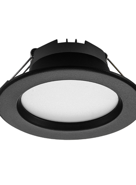 黑色led筒灯5w9w12w18瓦射灯美式天花灯嵌入式4寸开孔7 10 12公分