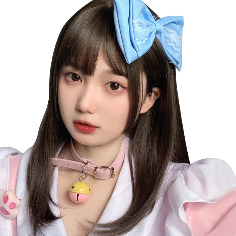 学生Lolita短直发伪娘用品cd女装大佬假发男士变装自然齐肩锁骨发