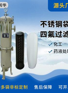 非标厂家衬四氟芯式过滤器聚四氟乙烯精密过滤器PTFE保安过滤器