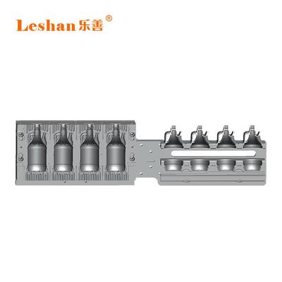 广东乐善吹塑机模具工厂一出四吹瓶机模具PP中空吹瓶模具新爆款