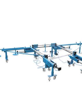 XDB-ZW-4气冲折弯机床垫床网等边框骨架的弯曲成形