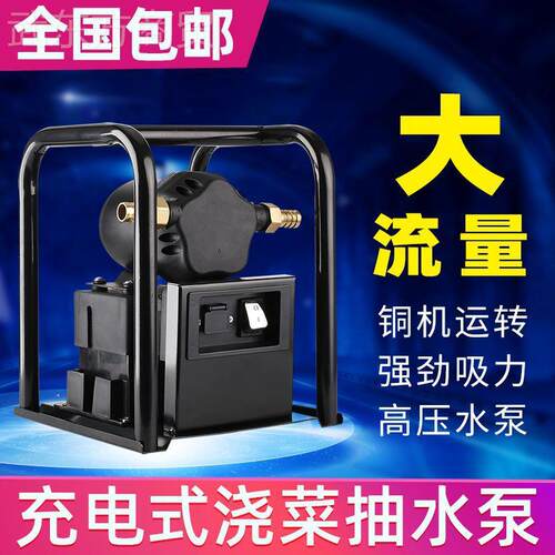 充电浇压菜水泵功率大户外农用灌溉高NFB大流量抽水泵家12V抽用水