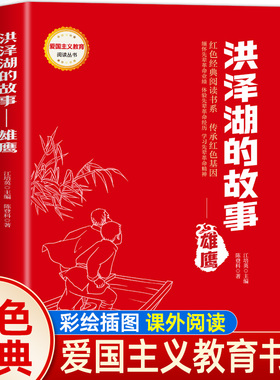 红色经典书籍 洪泽湖的故事——雄鹰 彩图版 9-12岁小学三四五六年级课外书红色经典读物 弘扬爱国精神培养爱国心 吉林出版集团