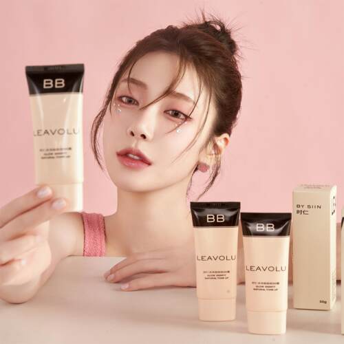 LEAVOLU时仁水光bb霜保湿粉底液遮瑕持久不脱妆韩国欧尼
