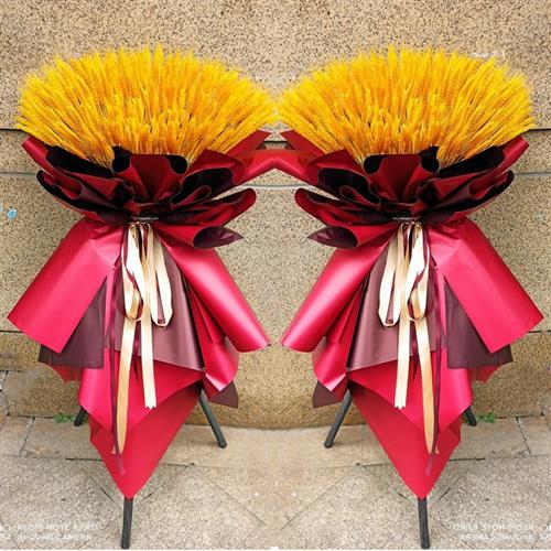 杭州开张开业花篮大麦花篮麦穗干燥花同城速递配送上门订货会展销