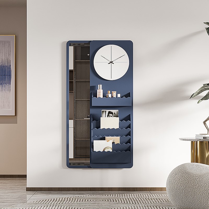 日系卧室玄关多功能墙面装饰全身镜女生卧室穿衣镜创意个性化妆镜