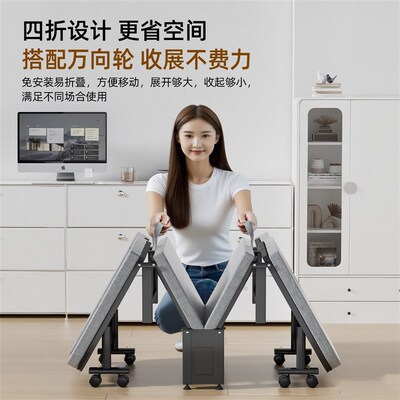 四折折叠办公室午休床简易可携式单人午睡神器家用休闲 临时