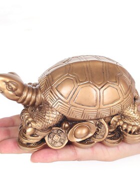 龙龟摆件宝宝周岁宴抓周长寿龟金钱龙龟家居客厅招财办公室装饰品