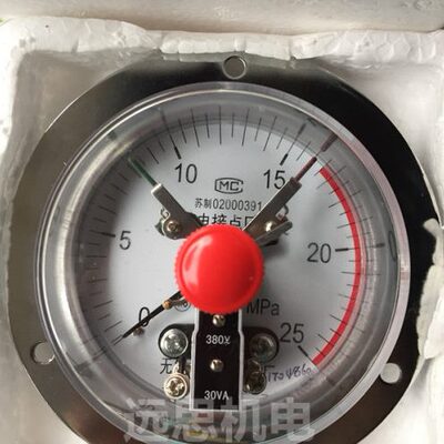 电接点压力表 轴向带边 YXC100ZT- 40 60 MPA 高品质压力表