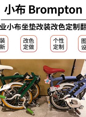 m座改色Br坐垫白色改装po国包布to坐布鞍折叠车定制小布维修n英