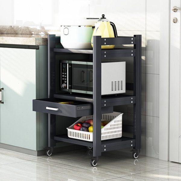 A9L厨房微波炉置物架落地多层可移动烤箱电饭锅一体收纳储物柜子,厨房/烹饪用具,微波炉置物架,淘宝优惠券,粉丝福利购,淘宝优惠卷