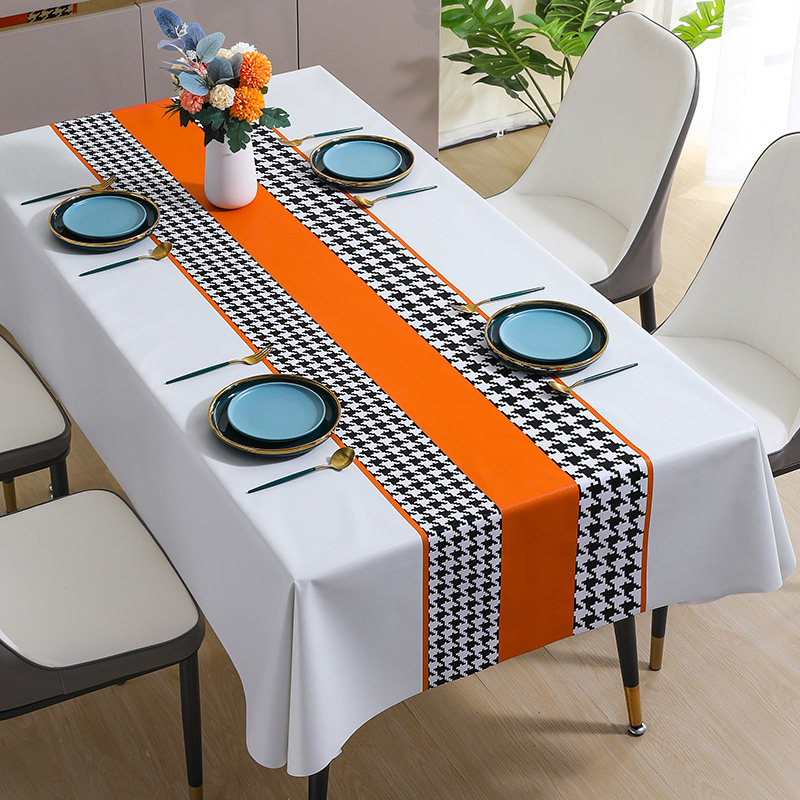 桌布防水防油免洗pvc餐桌垫茶几座布椭圆形长方形台布高级感餐布,居家布艺,桌布,淘宝优惠券,粉丝福利购,淘宝优惠卷