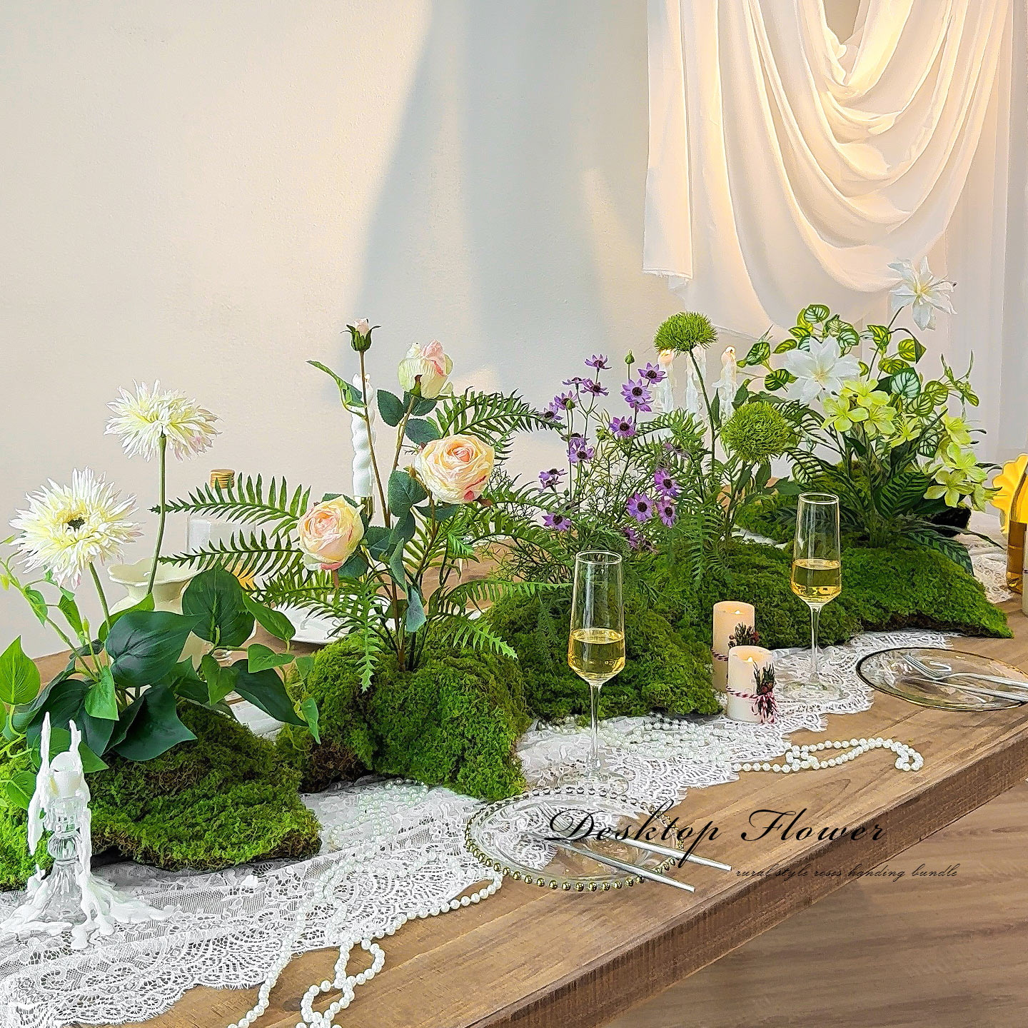 仿真花绿植造景商店咖啡店假花