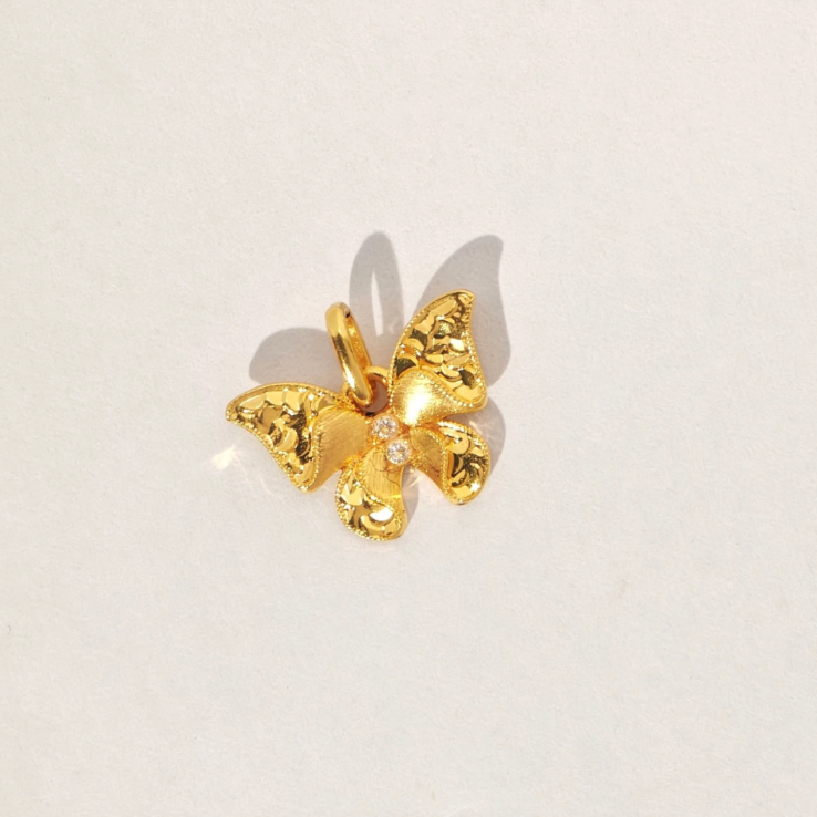 18K金吊坠 镶嵌工艺灵动蝴蝶吊坠  80088,珠宝/钻石/翡翠,颈饰,淘宝优惠券,粉丝福利购,淘宝优惠卷