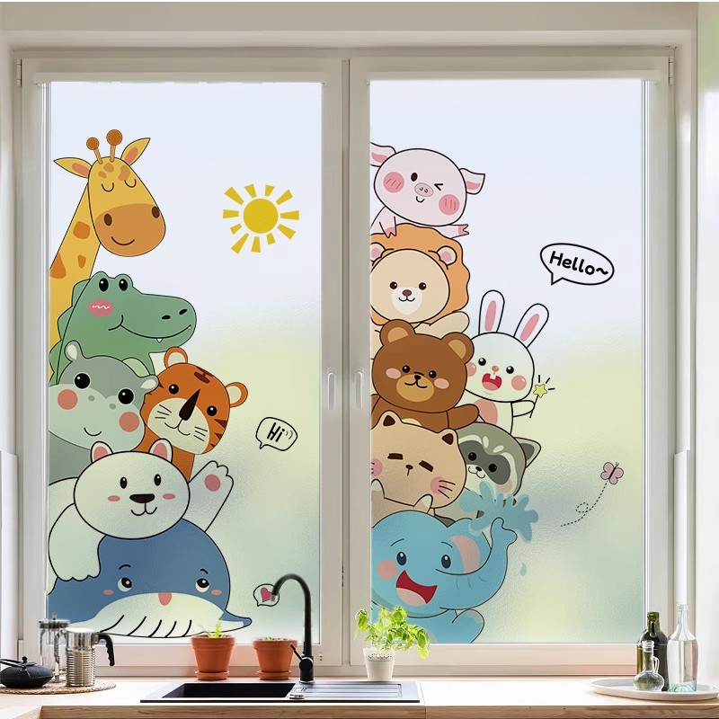 透光挡影保护隐私静电免胶