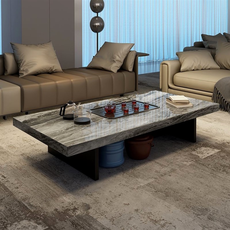 岩板现代简约家用客厅办公室泡茶喝茶一体茶几小户型全自动茶桌台