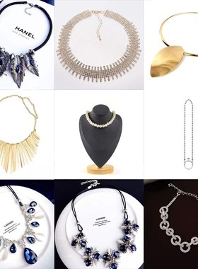 样板房吊坠衣帽间配饰梳妆台衣柜项链模特架陈列摆件家具展示道具