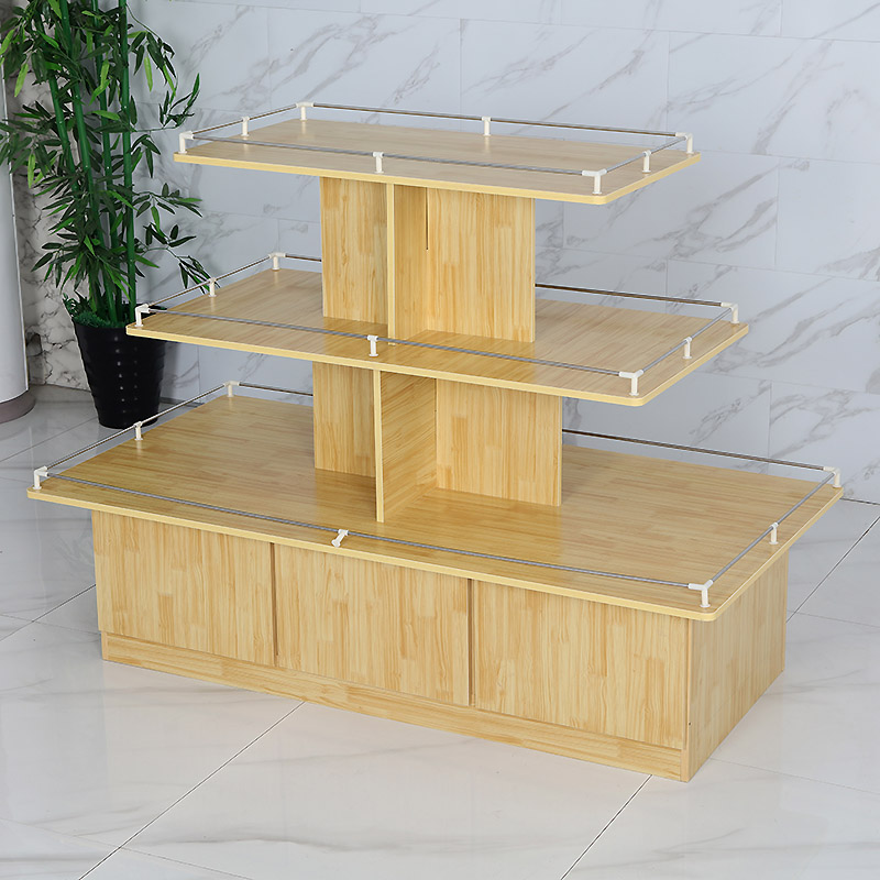 中岛柜母婴货架超市展台化妆品饰品展示柜鞋店促销台文玩具流水台