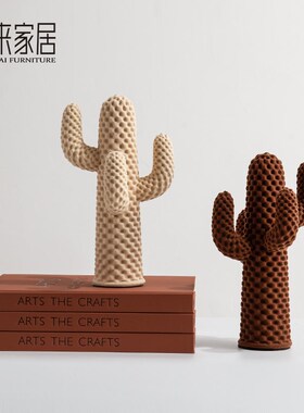 仙人掌摆件创意客厅电视柜壁龛摆设简约现代乔迁送礼桌面软装饰品