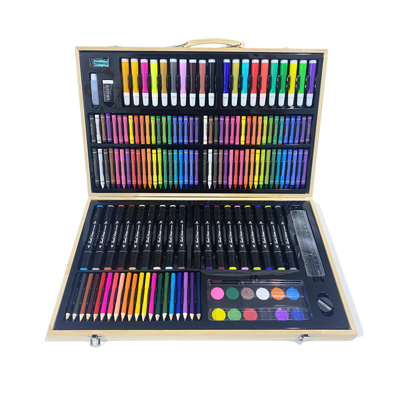 162件套木盒马克笔水彩笔套装可水洗儿童小学生美术绘画工具礼盒,文具电教/文化用品/商务用品,水彩笔,淘宝优惠券,粉丝福利购,淘宝优惠卷