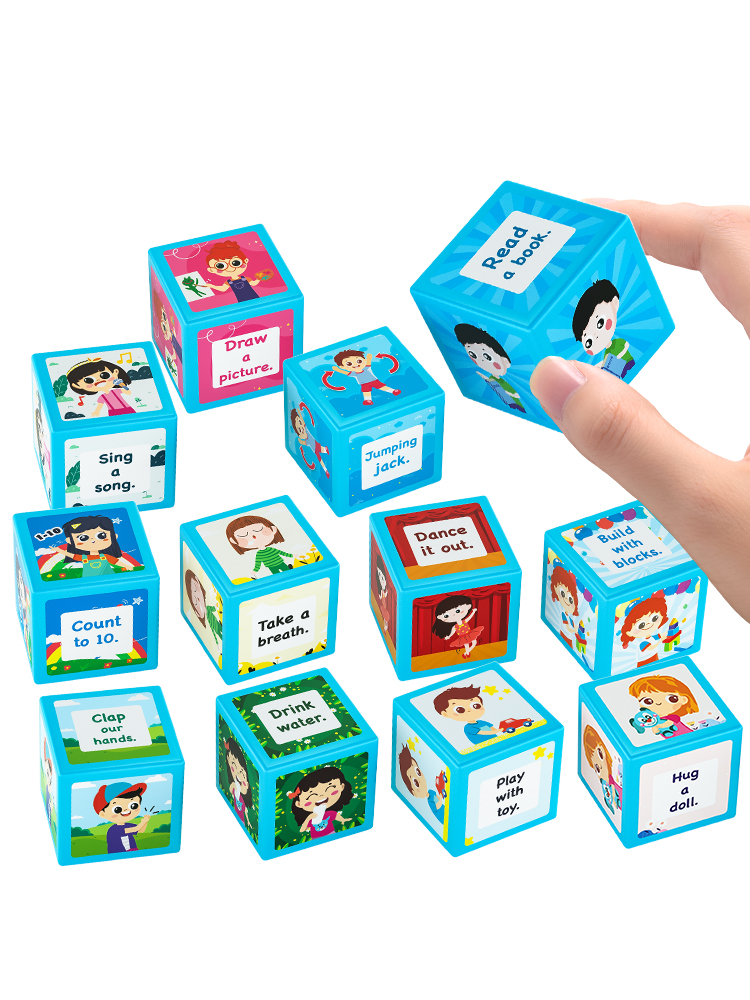 FritzS儿童情绪管理方块 舒缓宝宝情绪性格表情表达早教益智玩具