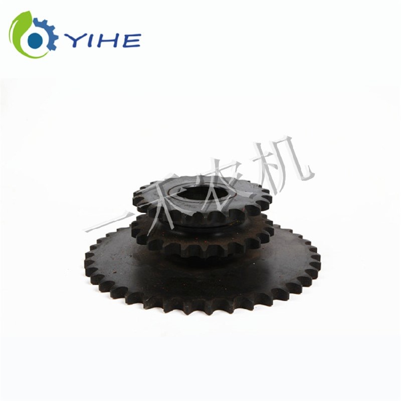 福田雷沃GE50小麦收割机第二分配三链轮三排链条链轮输送齿轮传动