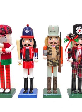 胡桃夹子木偶士兵摆件创意房间桌面小摆设家居客厅酒柜圣诞装饰品