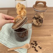 咖啡密封罐柠檬百香果密封罐玻璃瓶子密封罐带盖食品储物罐防潮