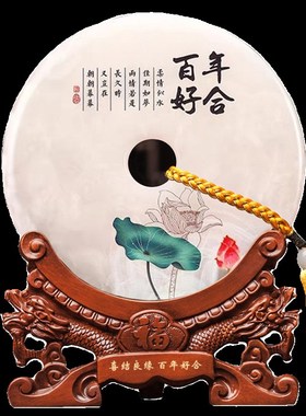 结婚礼物送新人新娘闺蜜高档结婚周年纪念日摆件百年好合中式定制