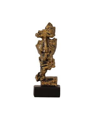 抽象艺术人脸面具迷你沉默是金摆件创意装饰品办公室书房工艺摆设