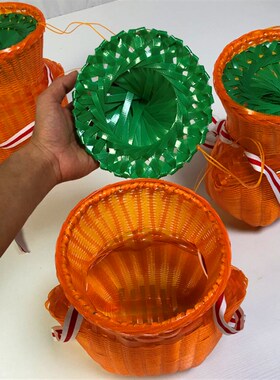 纯手工编织家用带盖鱼篓加厚装鱼黄鳝螃蟹泥鳅小龙虾钓鱼海鲜渔具