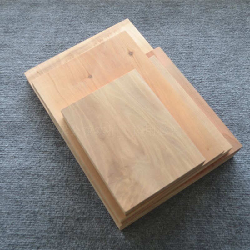 梨木独板木版年画专用板材双面刻版棠梨木果梨木木料木刻版画雕刻